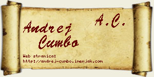 Andrej Cumbo vizit kartica